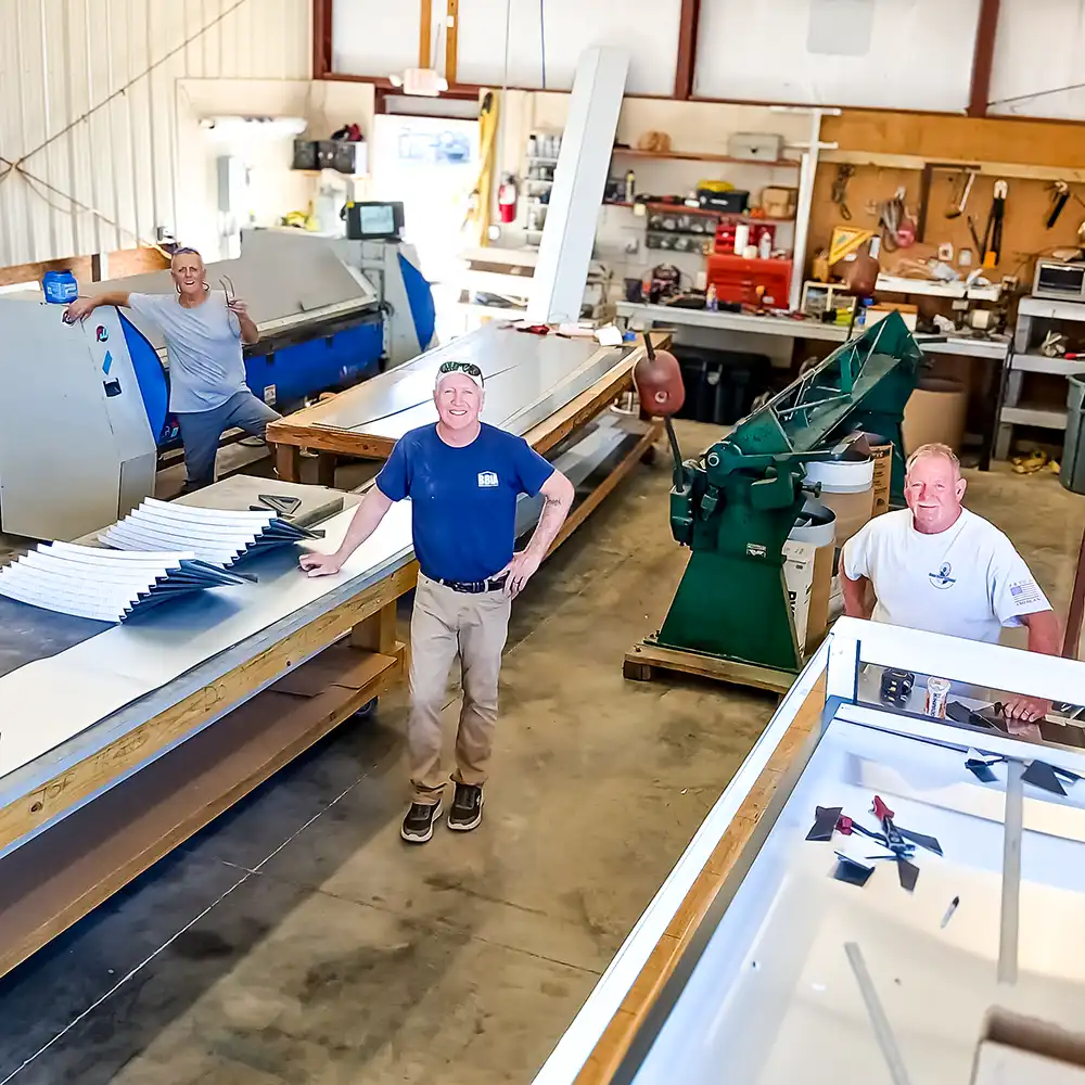 standard sheet metal flashings