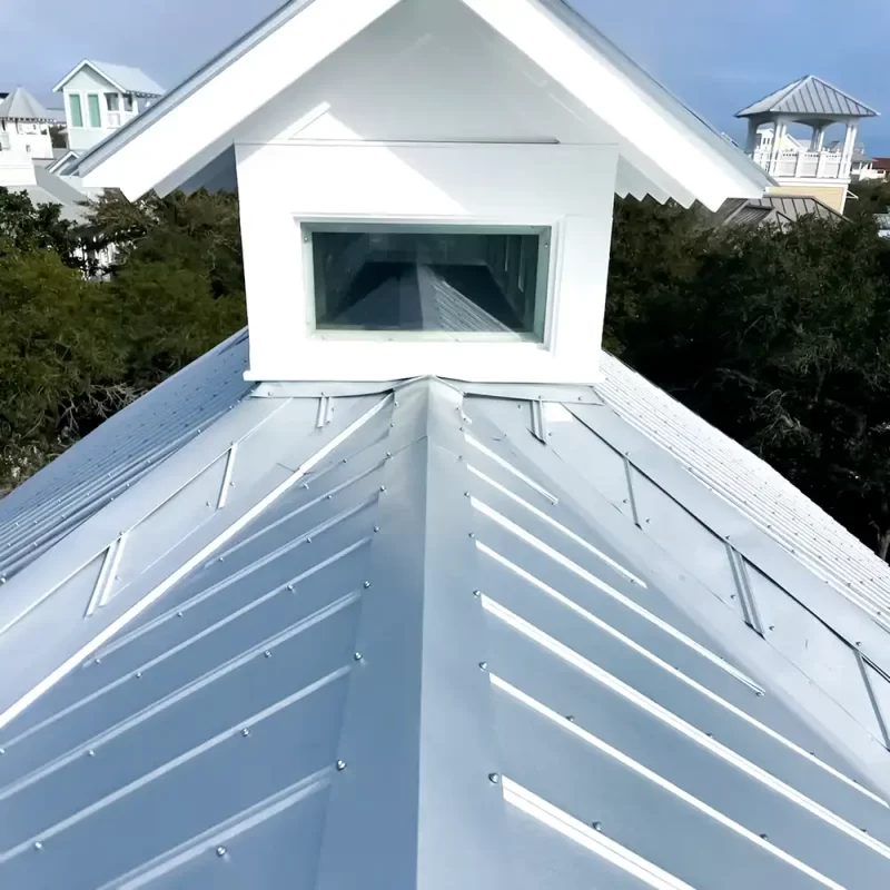 custom sheet metal roof element